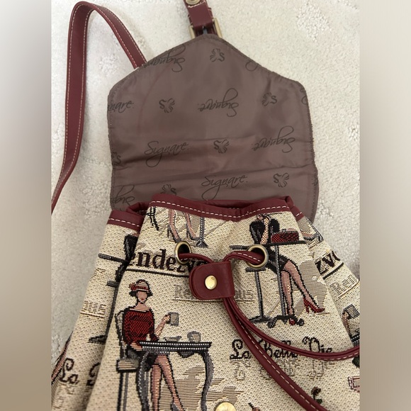 SIGNARE Woman's Purse Cosmopolitan Chocolatier Broadway Cocktail Backpack Fall - Picture 3 of 7